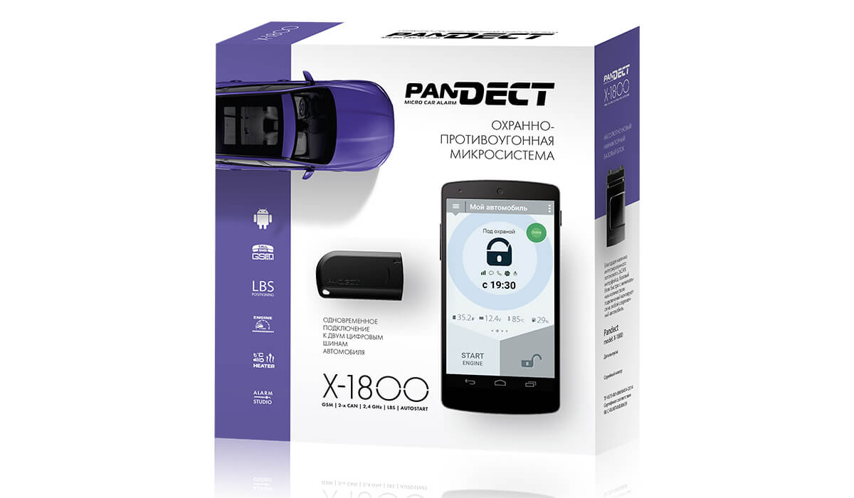 А/охранная система Pandora X 1800